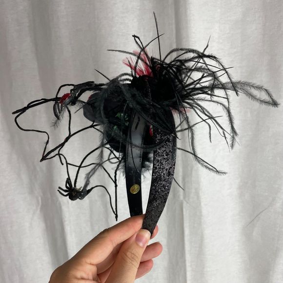 Spiderweb Head Piece Headband Halloween Costume Cobweb - Picture 7 of 11